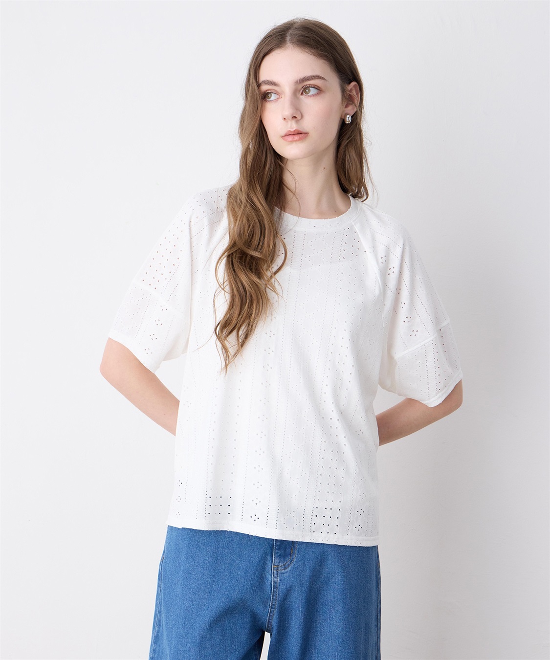 LE SOUK HOLIDAY カットレースランタンスリーブプルオーバー_sub_7