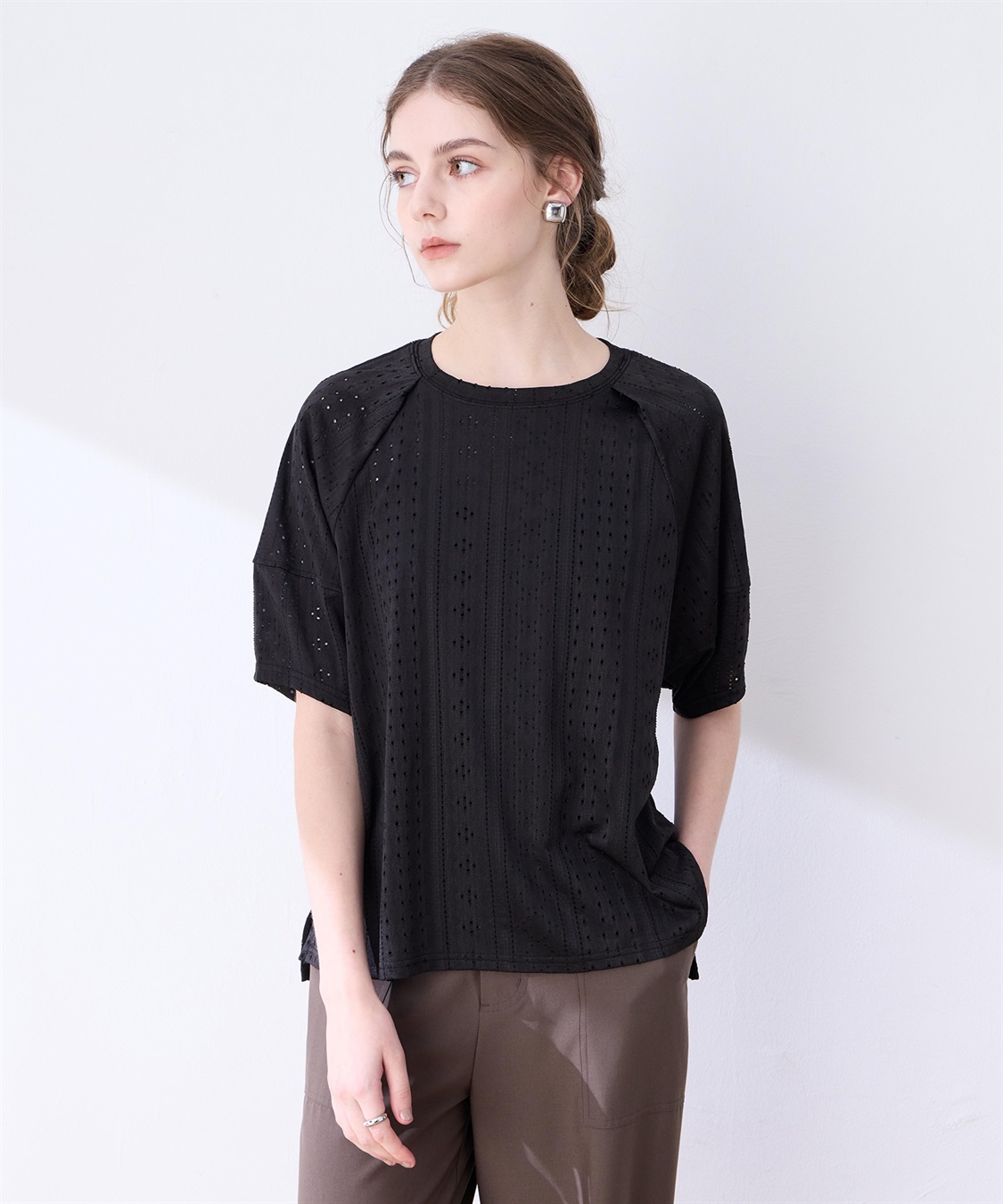 LE SOUK HOLIDAY カットレースランタンスリーブプルオーバー_sub_8