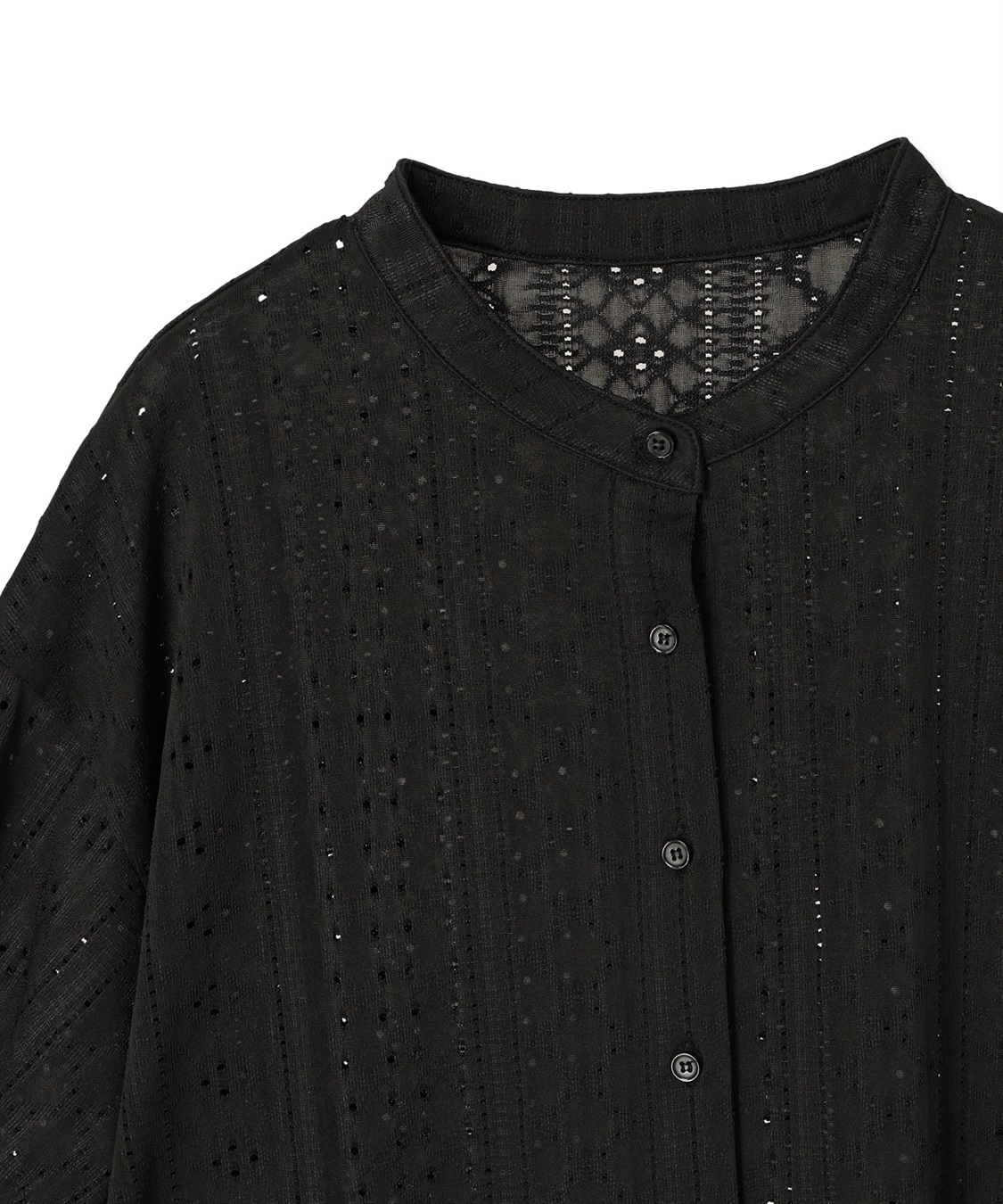 LE SOUK HOLIDAY カットワークレースバンドカラーブラウス_sub_23