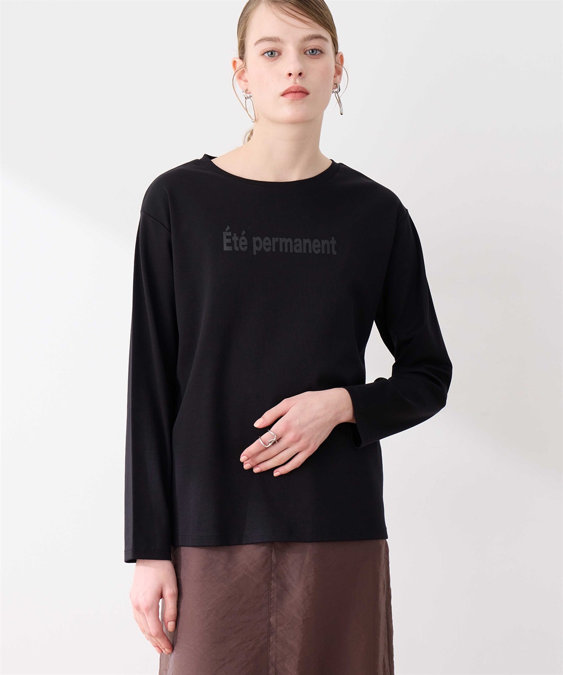 LE SOUK HOLIDAY ロゴプリントロンT_sub_2