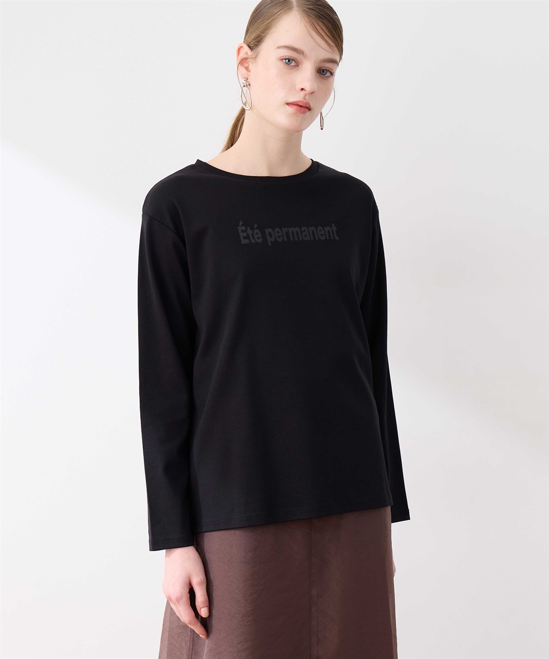 LE SOUK HOLIDAY ロゴプリントロンT_sub_4