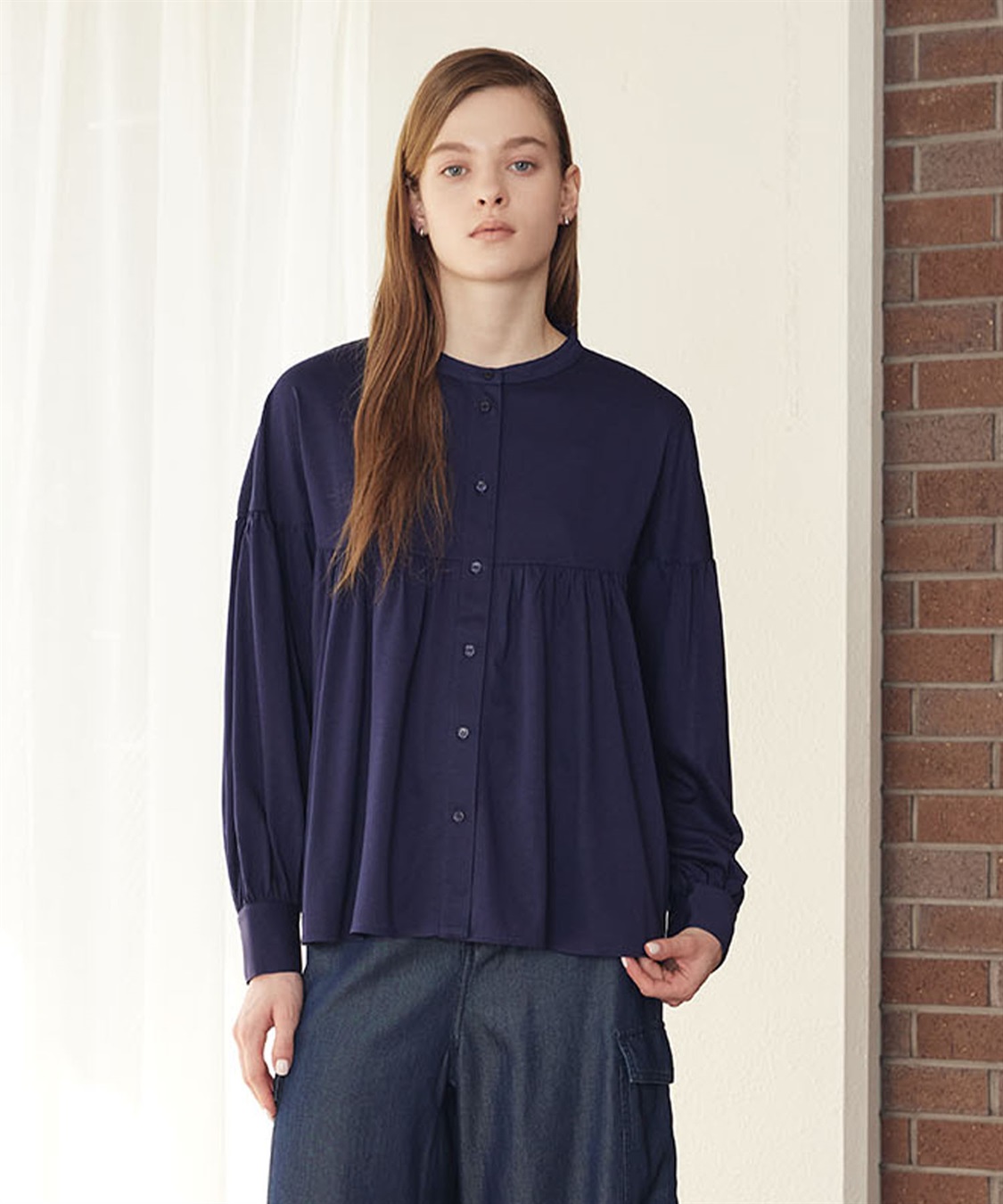 LE SOUK HOLIDAY ギャザーフレアブラウス_sub_1