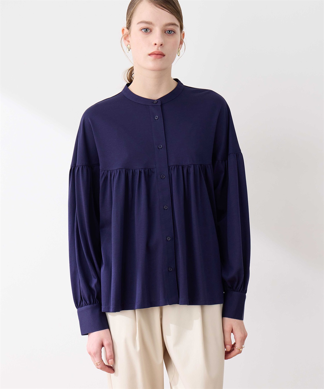 LE SOUK HOLIDAY ギャザーフレアブラウス_sub_2