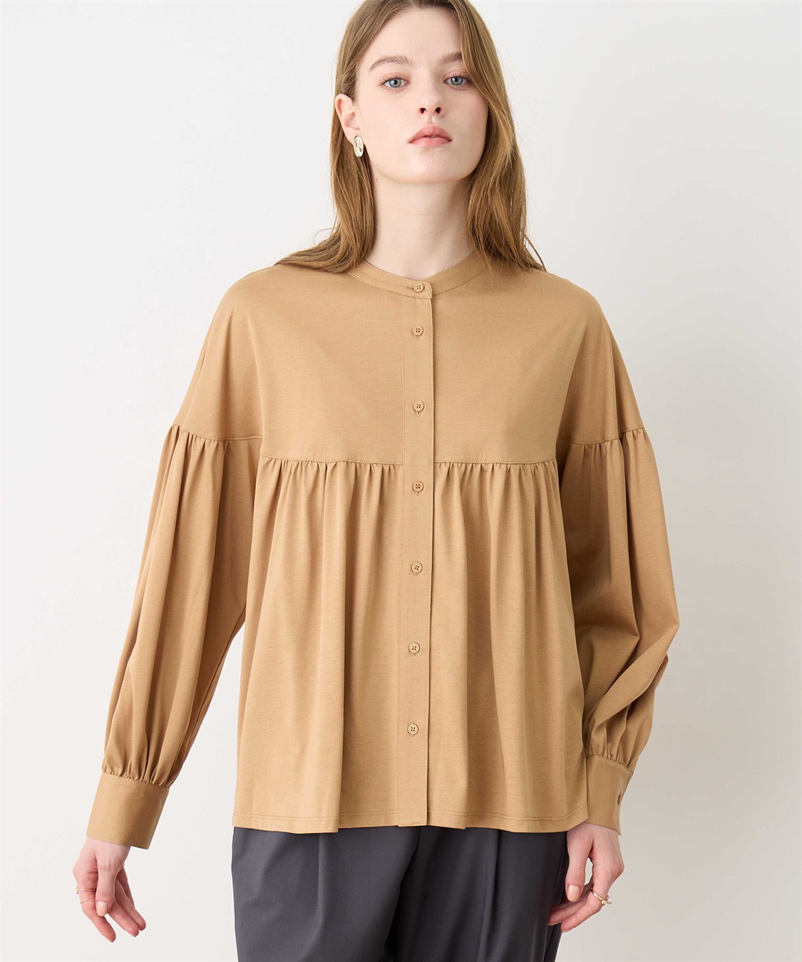 LE SOUK HOLIDAY ギャザーフレアブラウス_sub_6