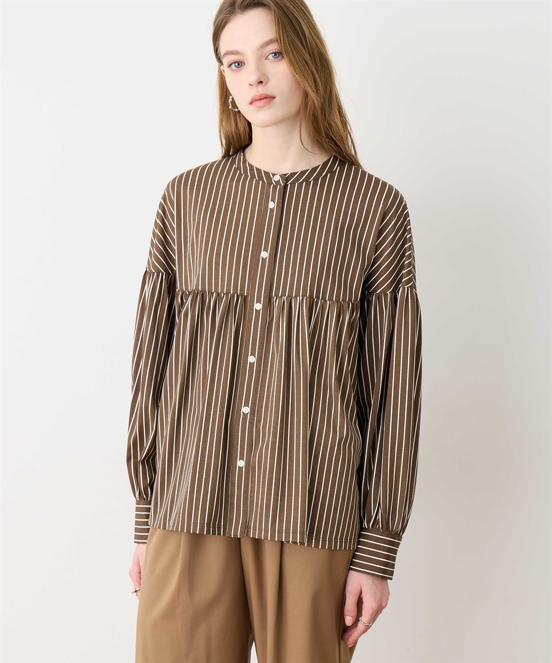 LE SOUK HOLIDAY ギャザーフレアブラウス_sub_7