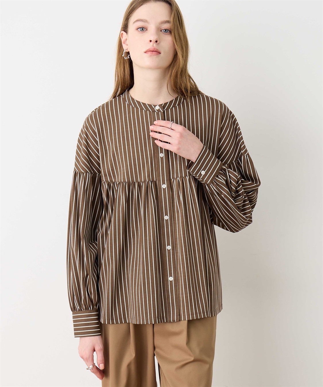 LE SOUK HOLIDAY ギャザーフレアブラウス_sub_8