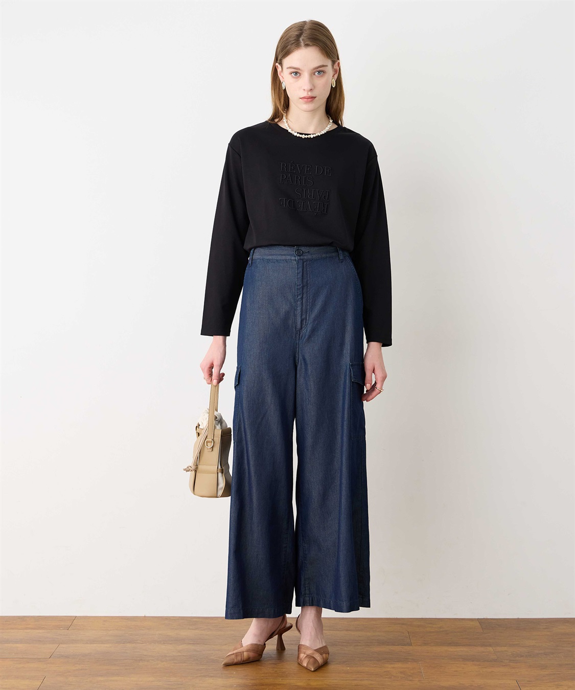 LE SOUK HOLIDAY 刺しゅうロングTシャツ_sub_10