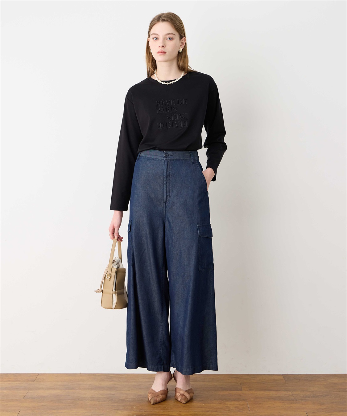 LE SOUK HOLIDAY 刺しゅうロングTシャツ_sub_11