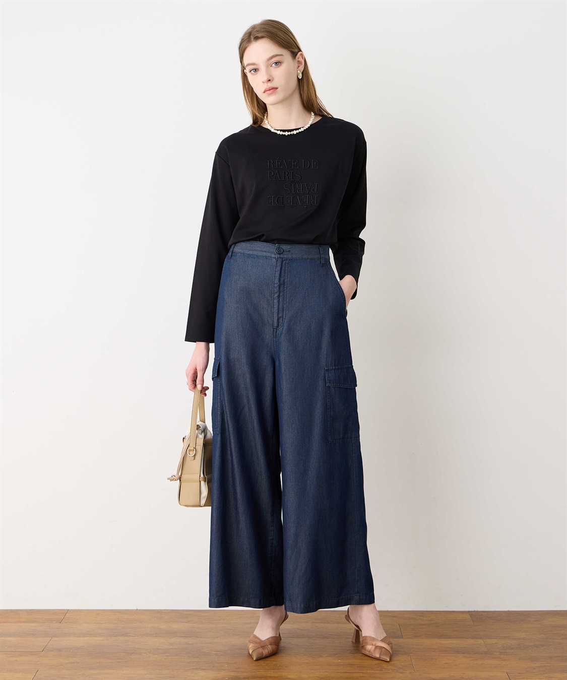 LE SOUK HOLIDAY 刺しゅうロングTシャツ_sub_12