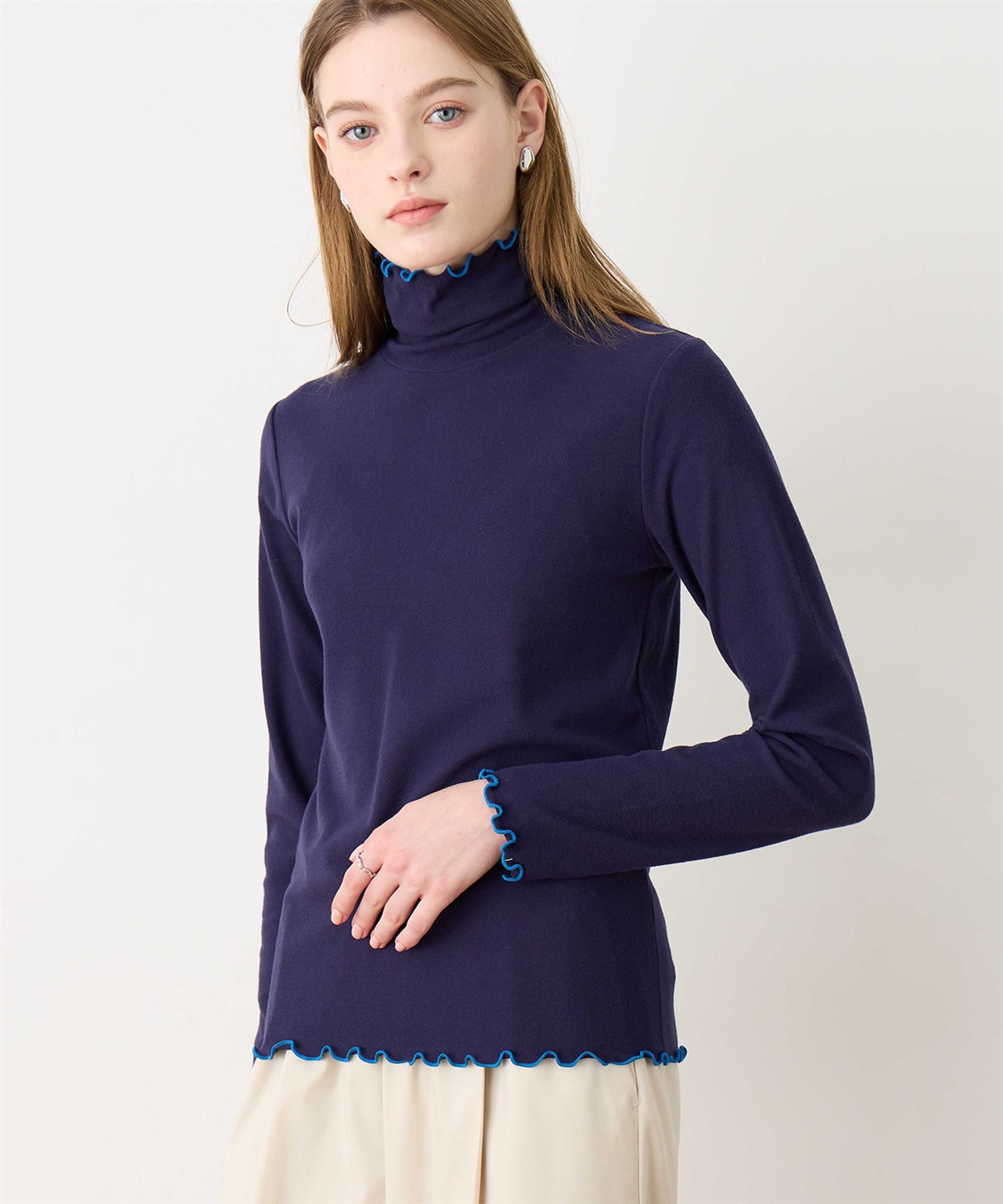 LE SOUK HOLIDAY メローハイネックプルオーバー（差し色）_sub_1