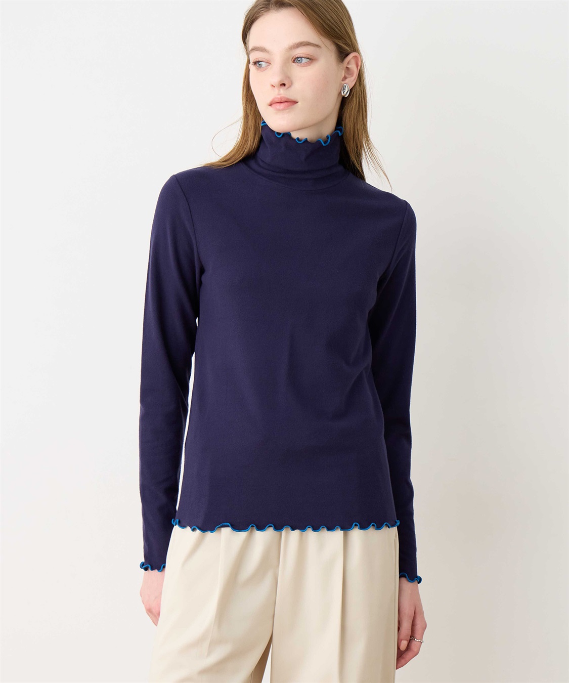 LE SOUK HOLIDAY メローハイネックプルオーバー（差し色）_sub_2