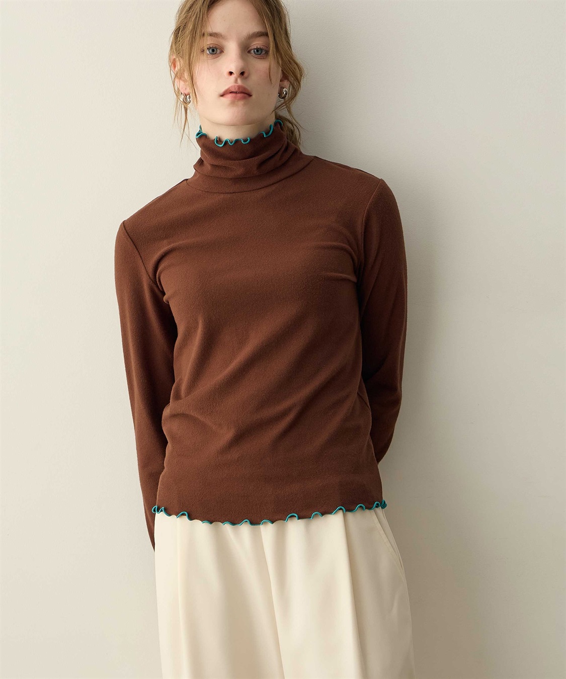 LE SOUK HOLIDAY メローハイネックプルオーバー（差し色）_sub_9