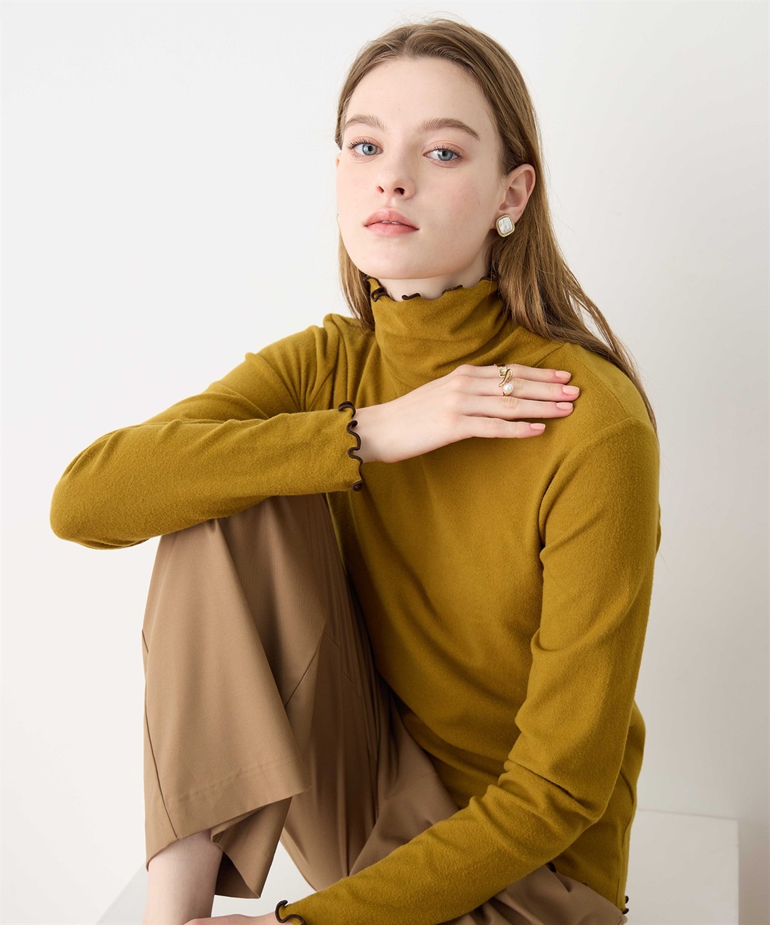 LE SOUK HOLIDAY メローハイネックプルオーバー（差し色）_sub_13