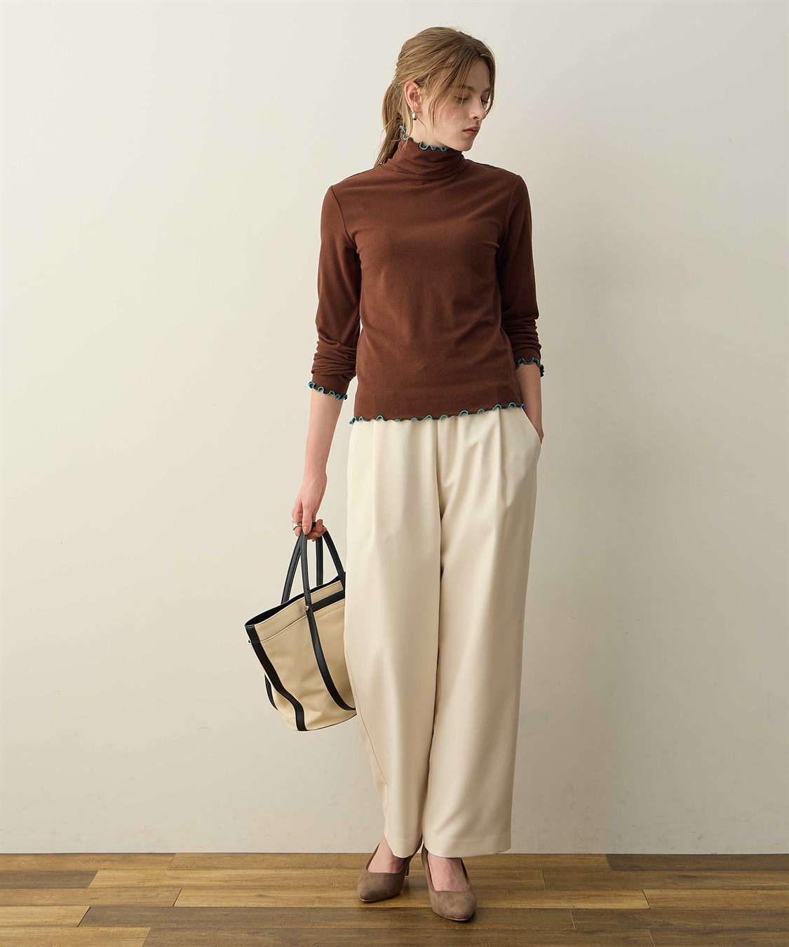 LE SOUK HOLIDAY メローハイネックプルオーバー（差し色）_sub_16