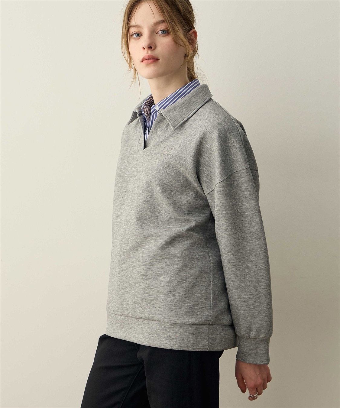 LE SOUK HOLIDAY ダンボールスキッパーネックプルオーバー_sub_1