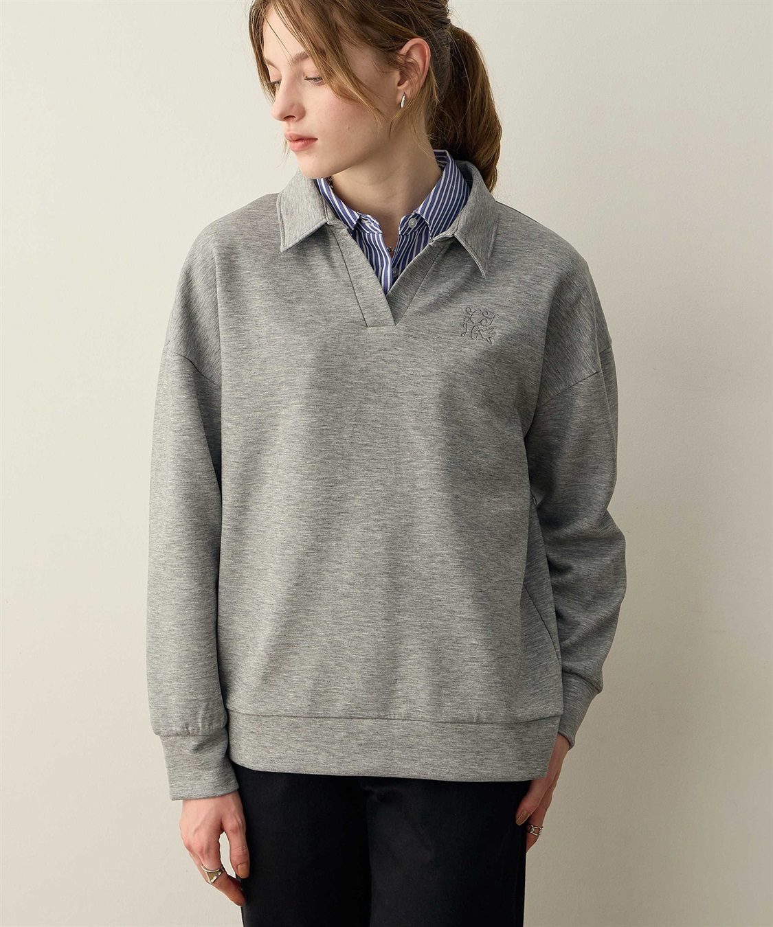 LE SOUK HOLIDAY ダンボールスキッパーネックプルオーバー_sub_2