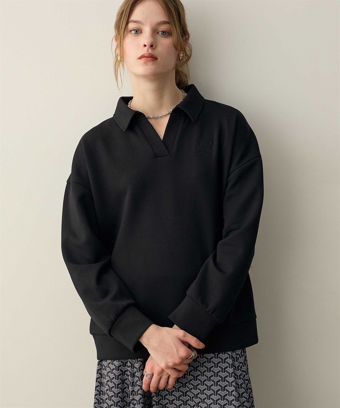 LE SOUK HOLIDAY ダンボールスキッパーネックプルオーバー_sub_4