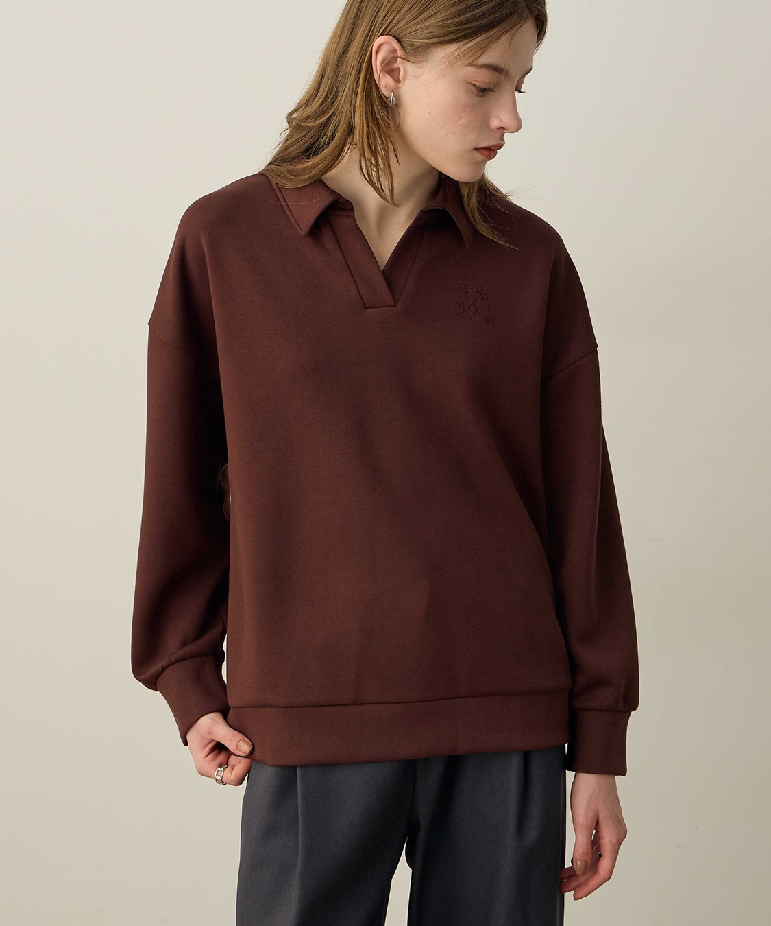 LE SOUK HOLIDAY ダンボールスキッパーネックプルオーバー_sub_6