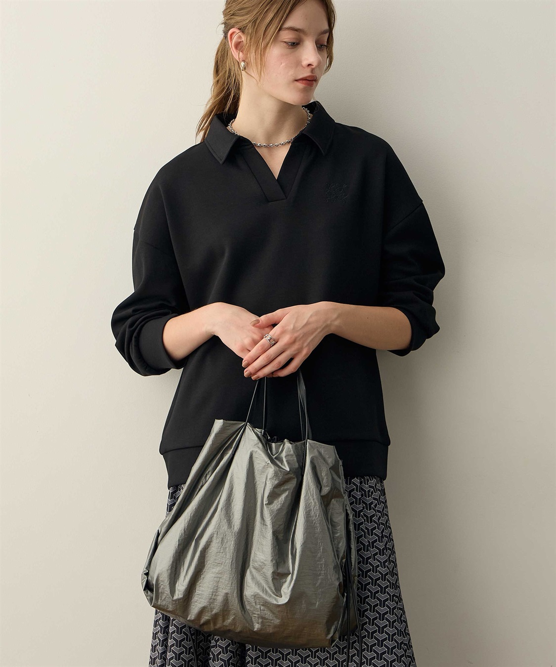 LE SOUK HOLIDAY ダンボールスキッパーネックプルオーバー_sub_15