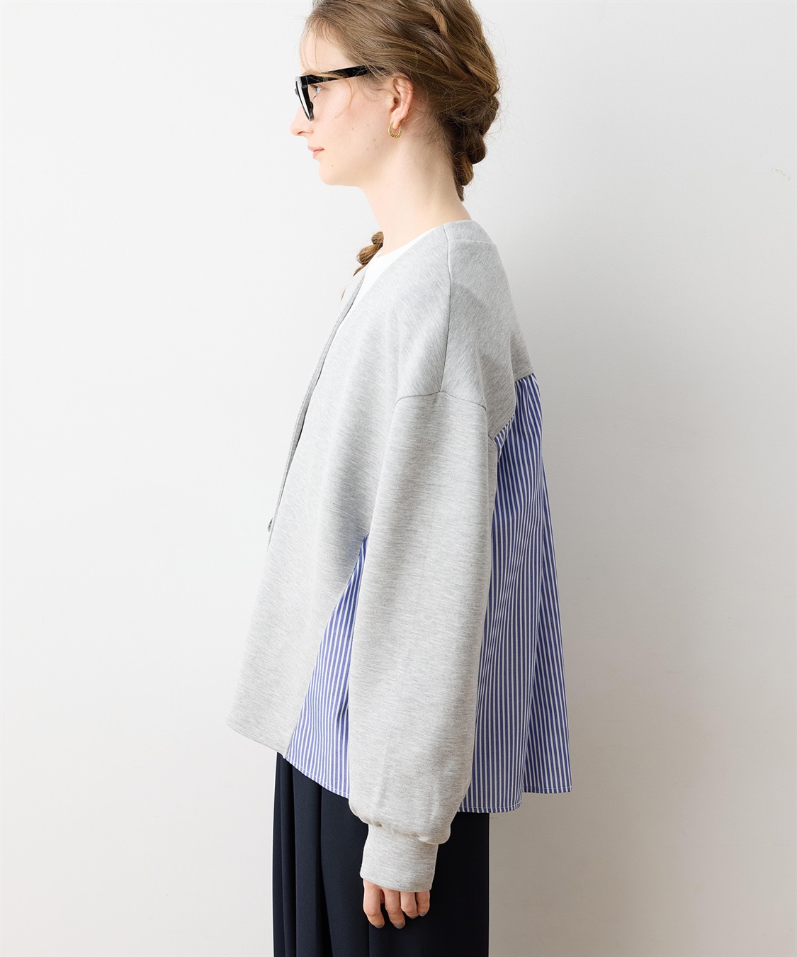 LE SOUK HOLIDAY 【WEB限定】Vネックドッキングカーディガン_sub_3