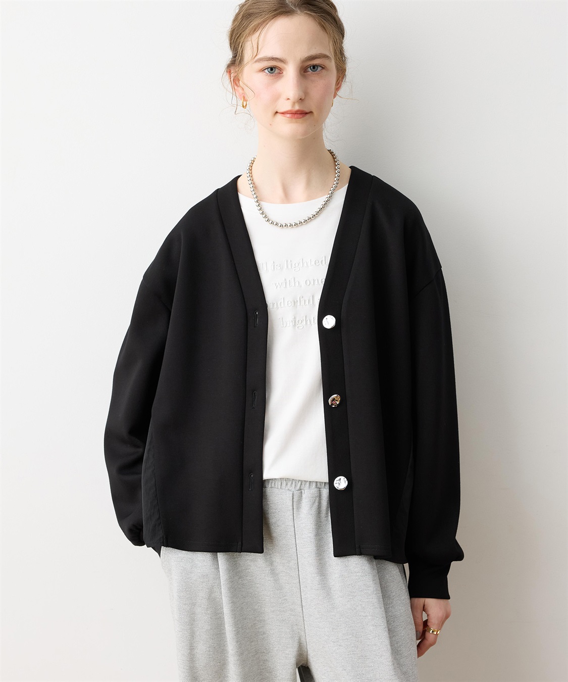 LE SOUK HOLIDAY 【WEB限定】Vネックドッキングカーディガン_sub_6