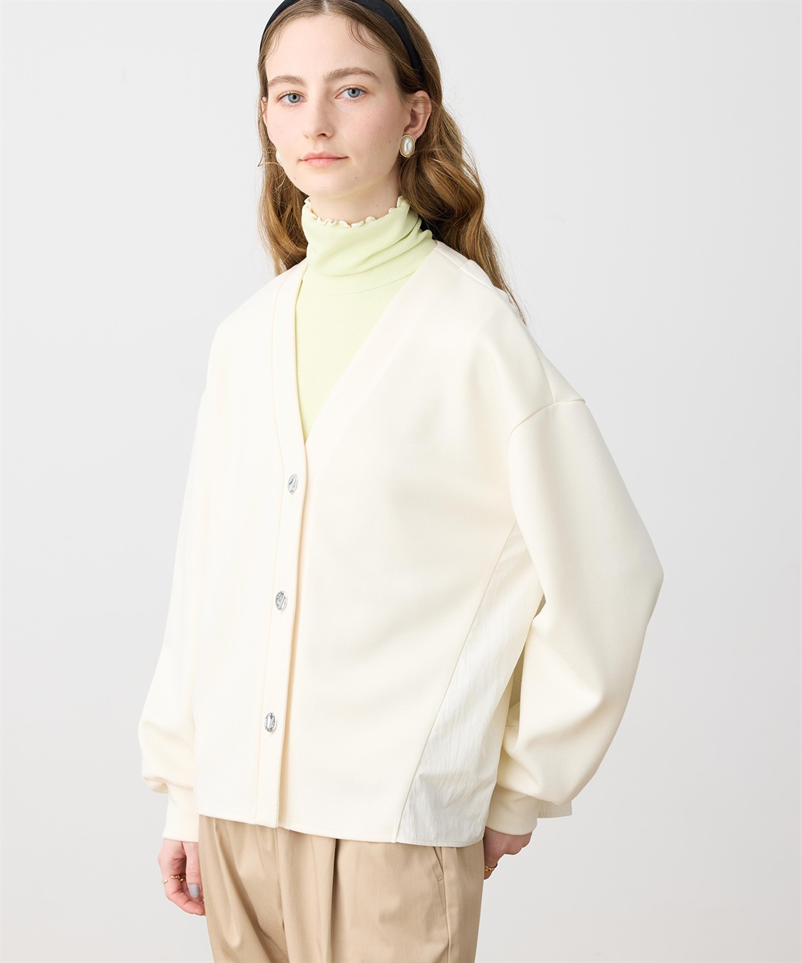 LE SOUK HOLIDAY 【WEB限定】Vネックドッキングカーディガン_sub_8