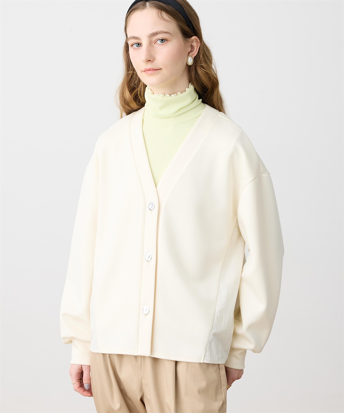 LE SOUK HOLIDAY 【WEB限定】Vネックドッキングカーディガン_sub_9