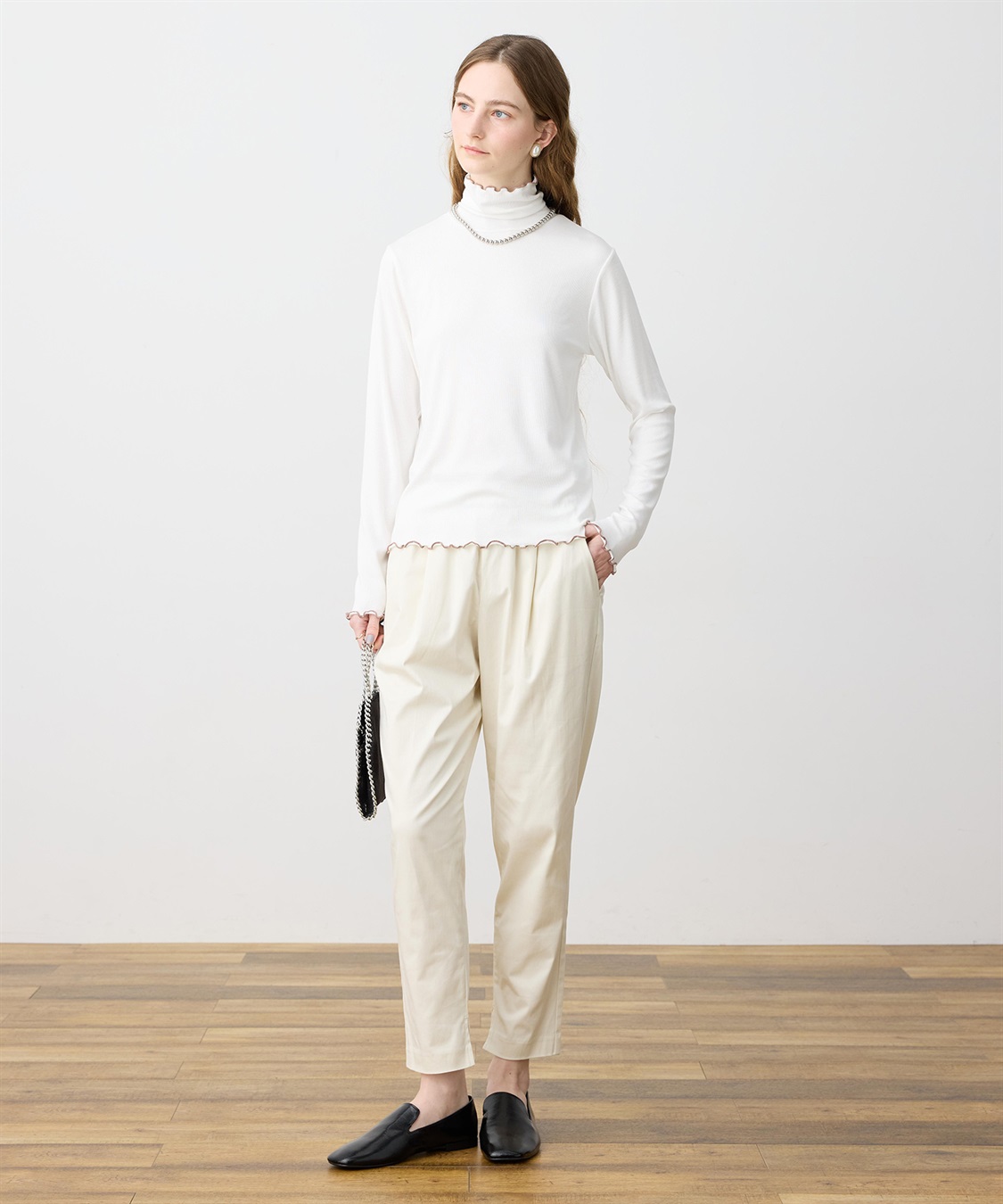 LE SOUK HOLIDAY バイカラーメローハイネックプルオーバー_sub_12