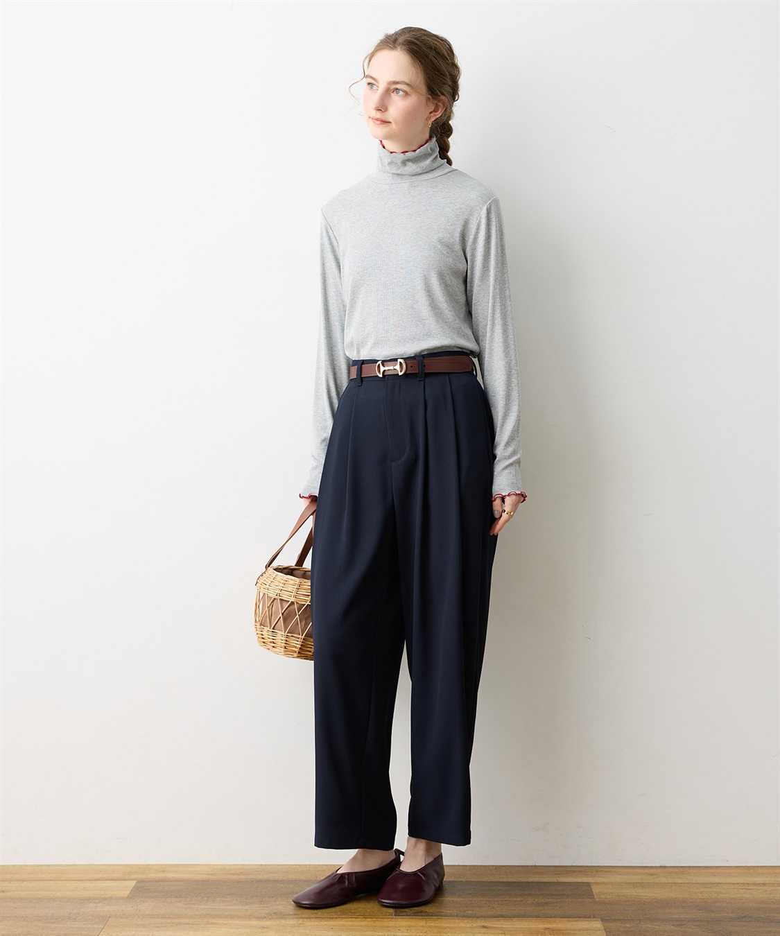 LE SOUK HOLIDAY バイカラーメローハイネックプルオーバー_sub_17