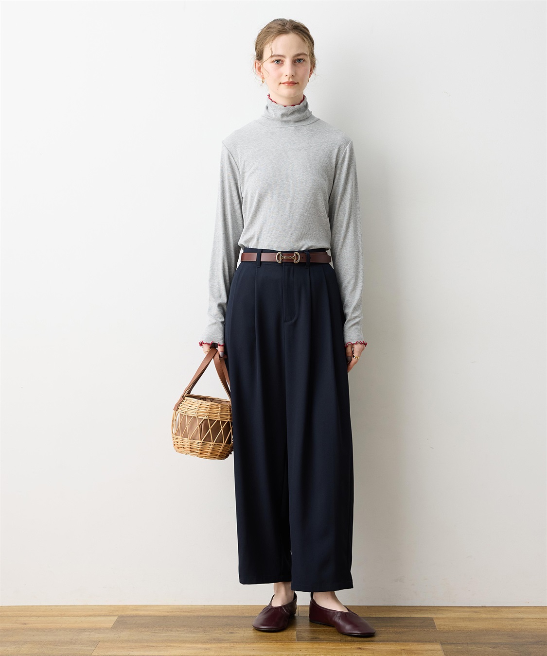 LE SOUK HOLIDAY バイカラーメローハイネックプルオーバー_sub_19