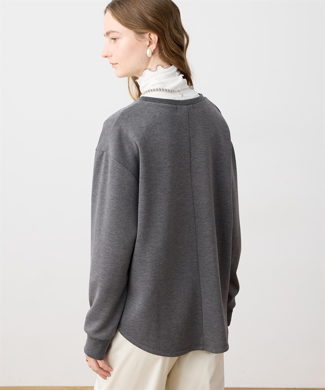 LE SOUK HOLIDAY ダンボールハーフジッププルオーバー_sub_4