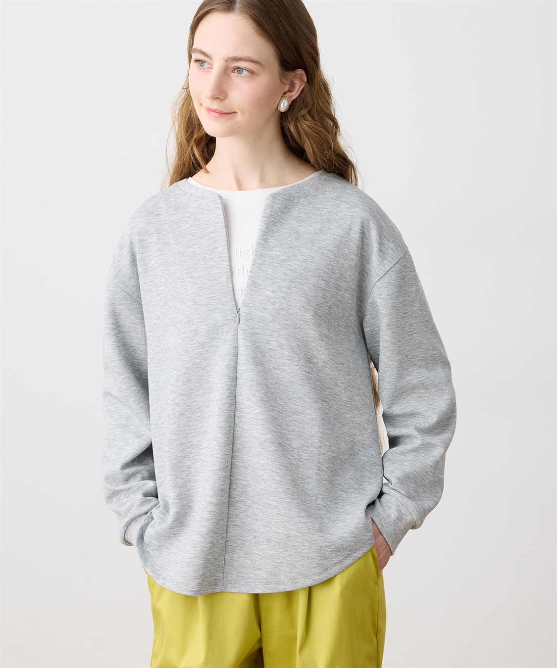 LE SOUK HOLIDAY ダンボールハーフジッププルオーバー_sub_7