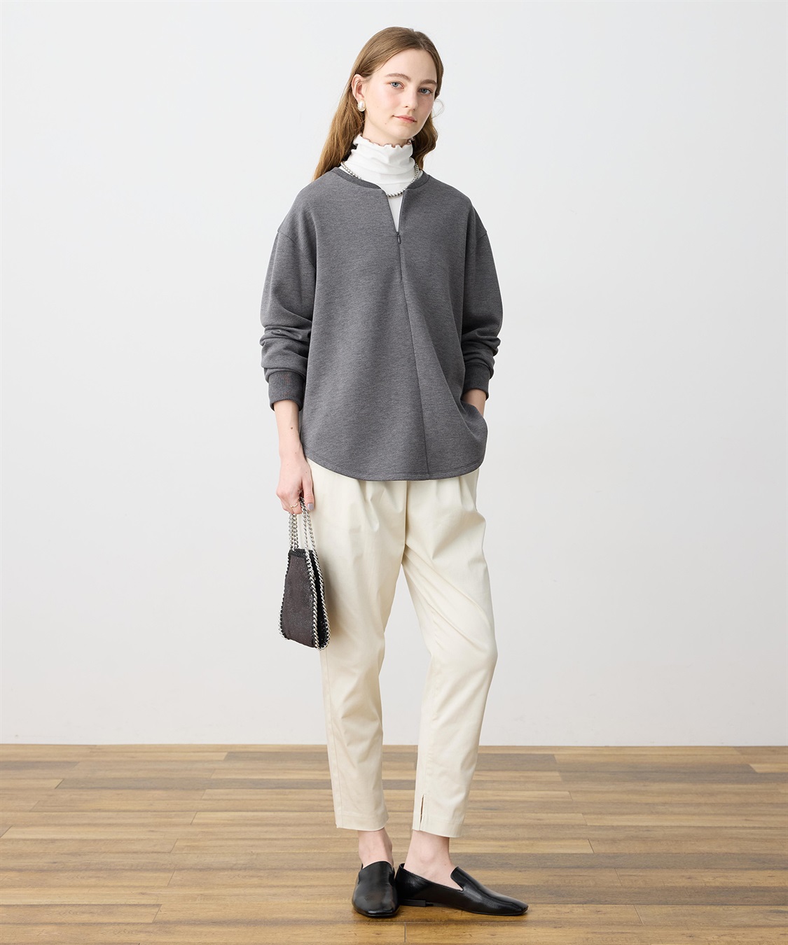 LE SOUK HOLIDAY ダンボールハーフジッププルオーバー_sub_13