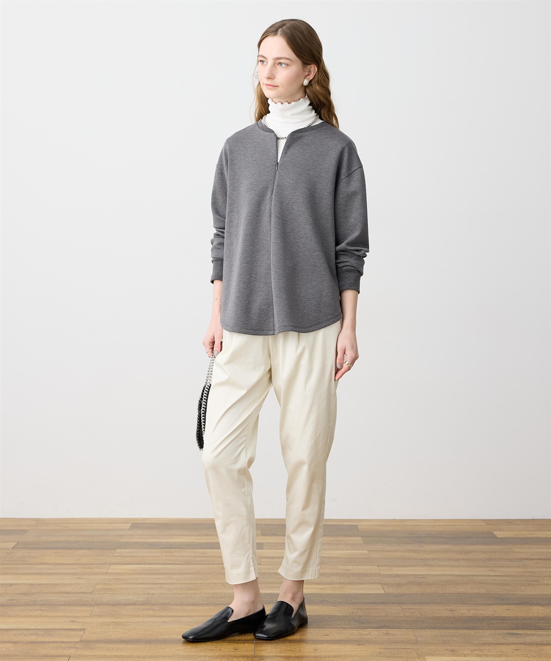 LE SOUK HOLIDAY ダンボールハーフジッププルオーバー_sub_14