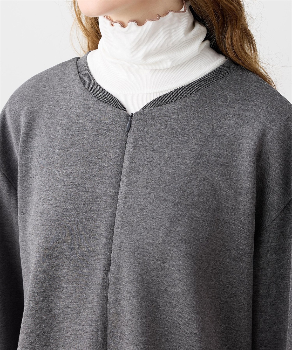 LE SOUK HOLIDAY ダンボールハーフジッププルオーバー_sub_15