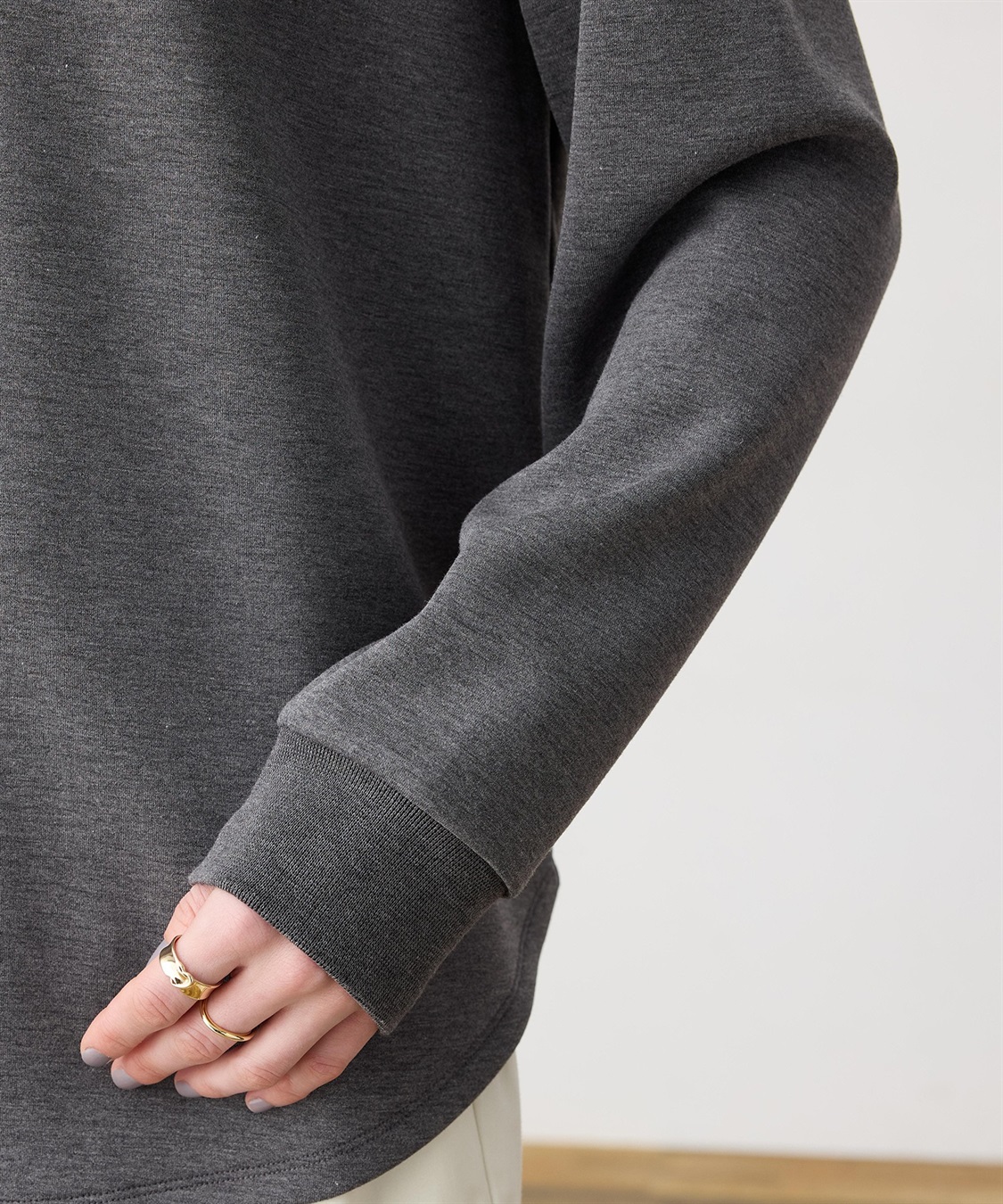 LE SOUK HOLIDAY ダンボールハーフジッププルオーバー_sub_16