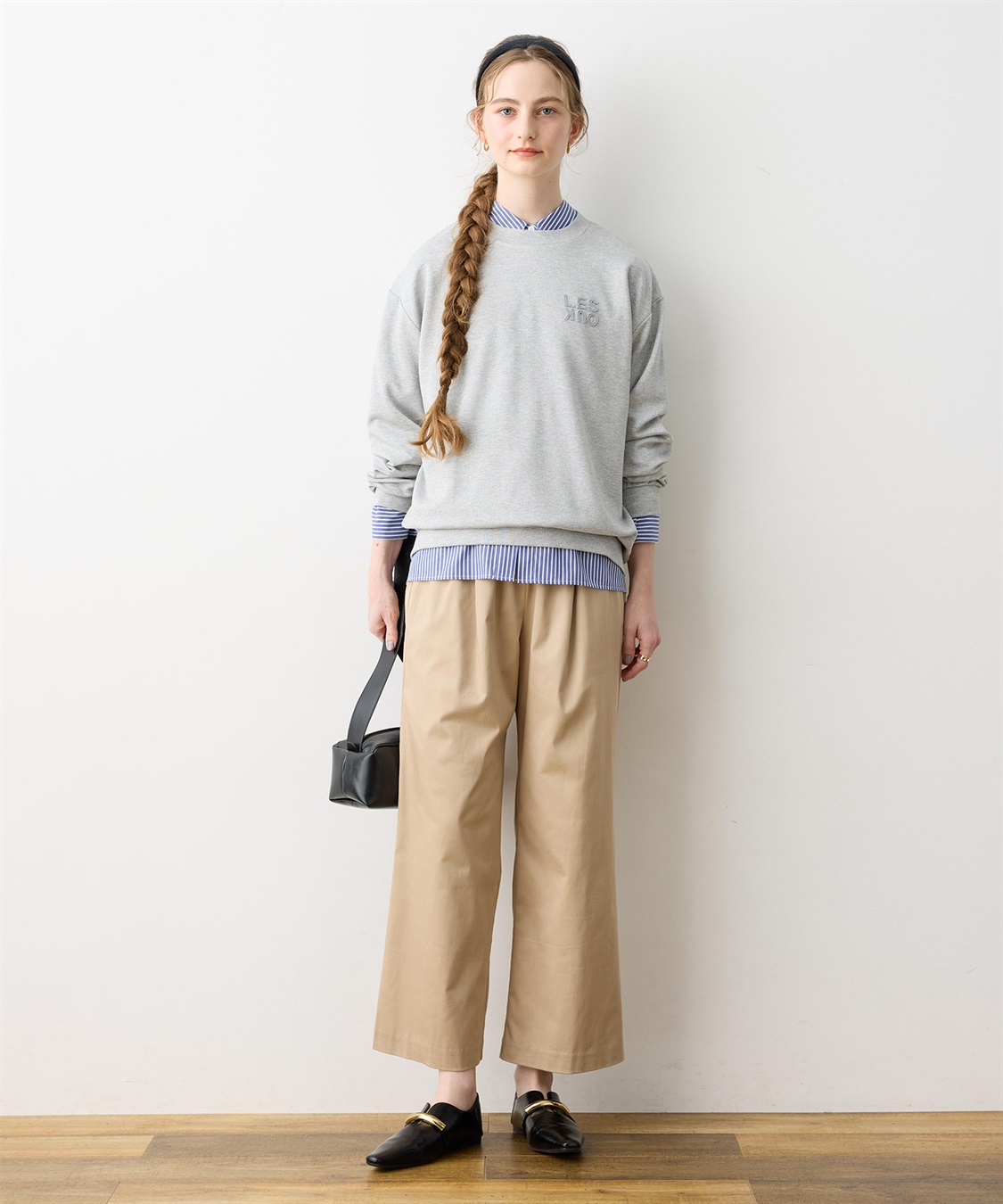 LE SOUK HOLIDAY 刺しゅうロゴスウェットライクプルオーバー_sub_7