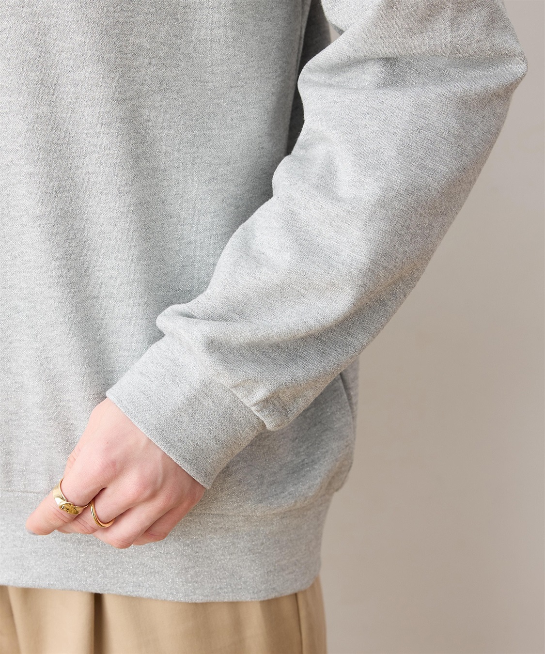 LE SOUK HOLIDAY 刺しゅうロゴスウェットライクプルオーバー_sub_12