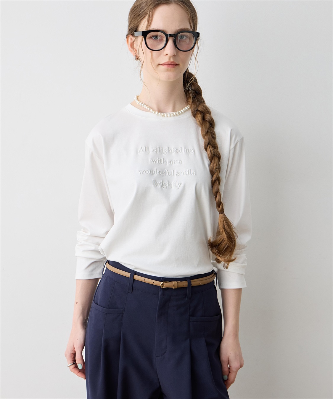 LE SOUK HOLIDAY 刺しゅうＴシャツ【クーラータッチ】_sub_1