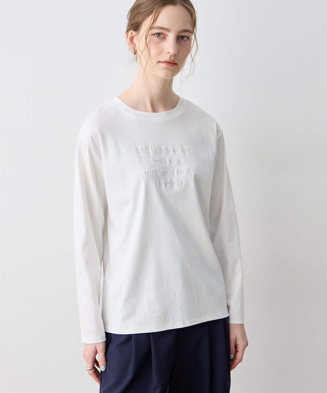 LE SOUK HOLIDAY 刺しゅうＴシャツ【クーラータッチ】_sub_2