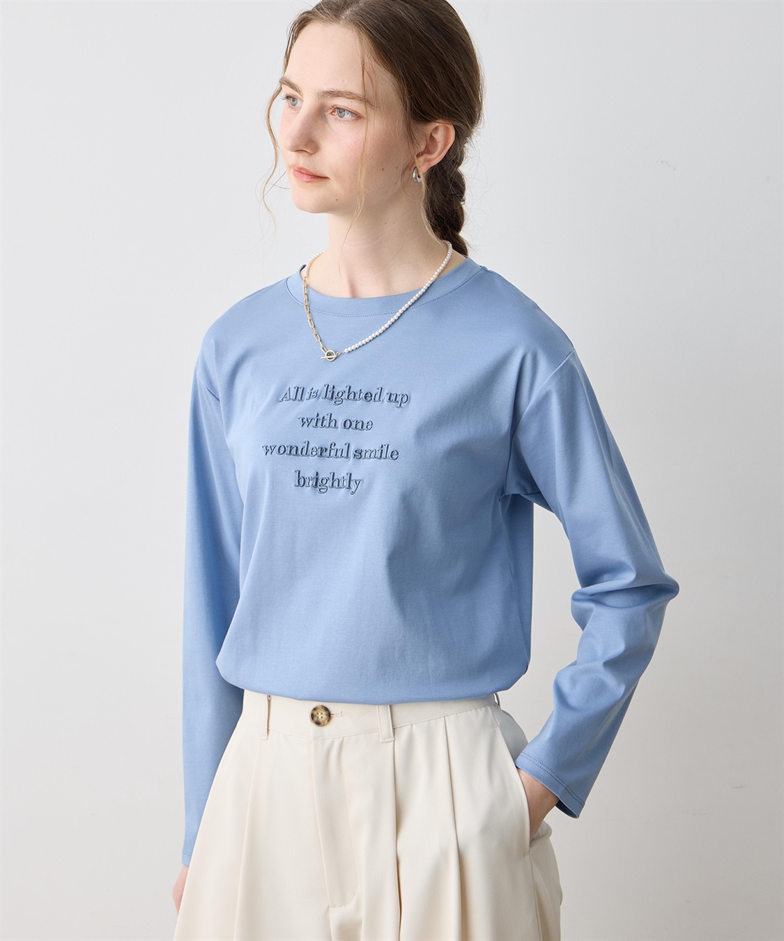 LE SOUK HOLIDAY 刺しゅうＴシャツ【クーラータッチ】_sub_8