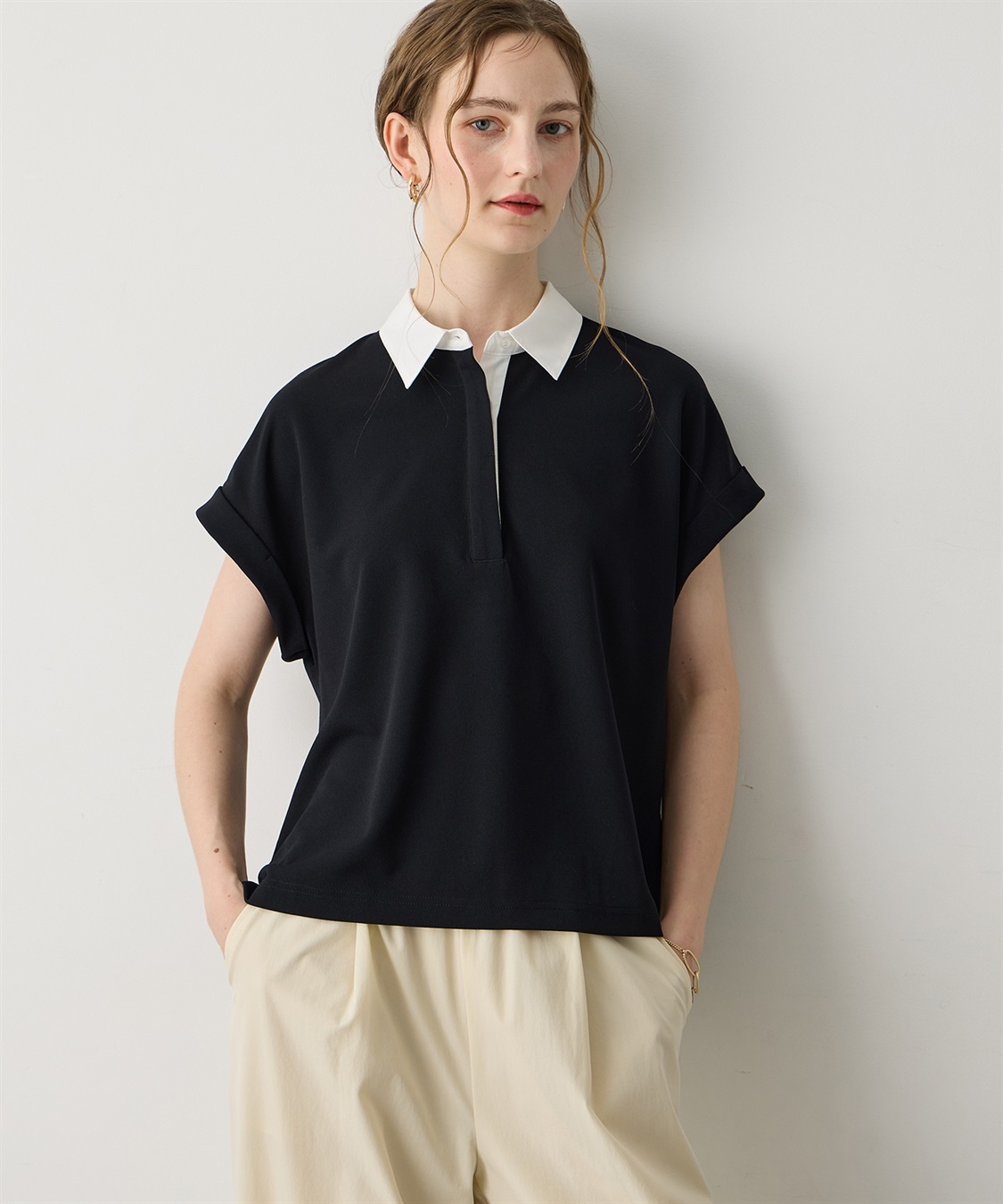 LE SOUK HOLIDAY 《WEB限定》配色衿カットジャガードプルオーバー_sub_6