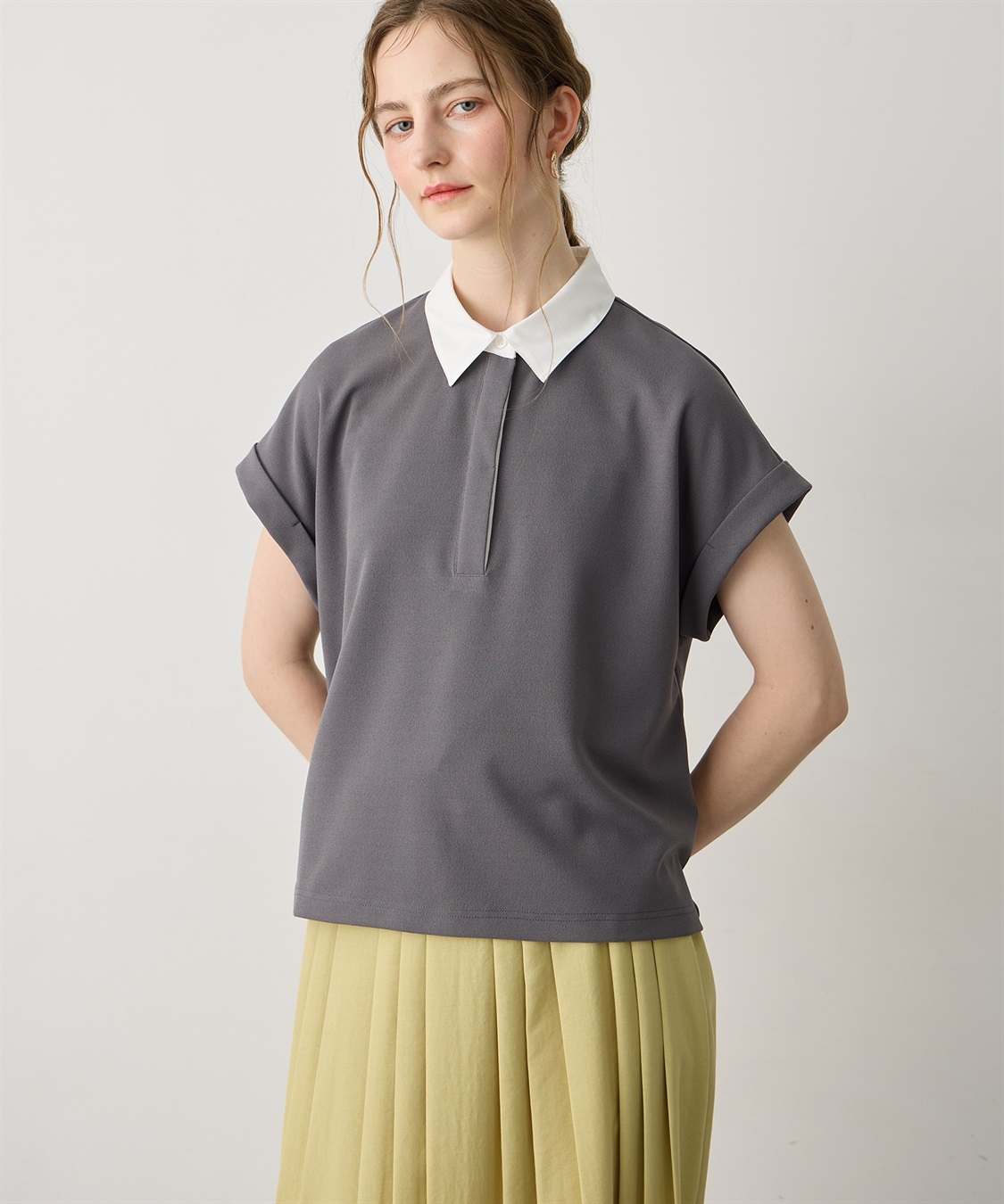 LE SOUK HOLIDAY 《WEB限定》配色衿カットジャガードプルオーバー_sub_8