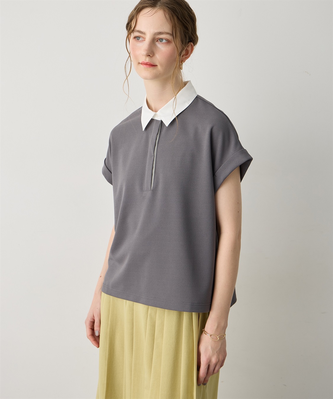 LE SOUK HOLIDAY 《WEB限定》配色衿カットジャガードプルオーバー_sub_9