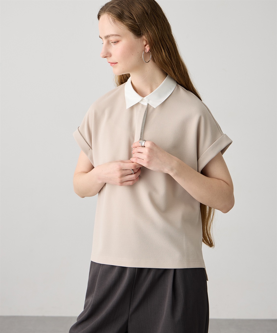 LE SOUK HOLIDAY 《WEB限定》配色衿カットジャガードプルオーバー_sub_12