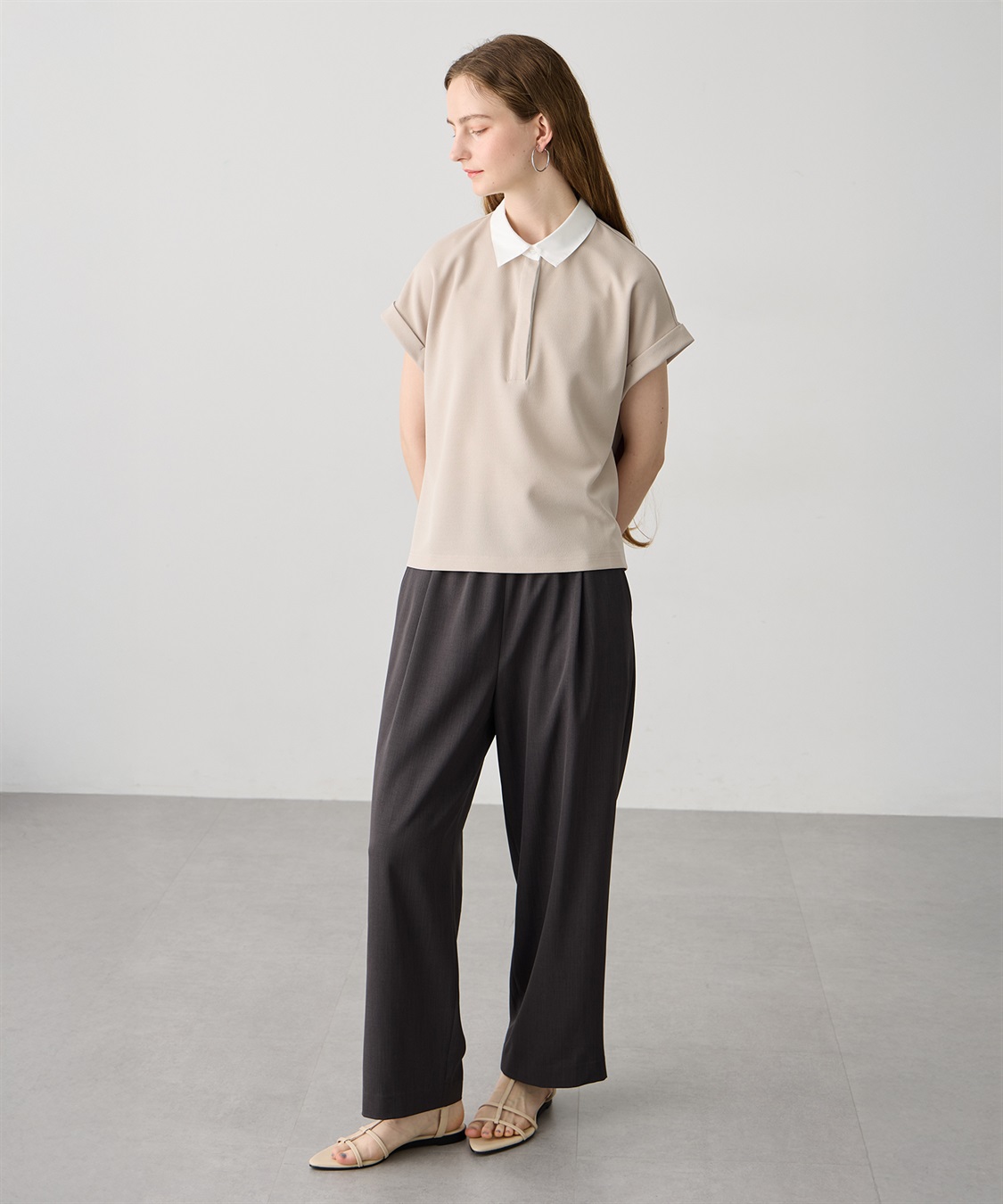 LE SOUK HOLIDAY 《WEB限定》配色衿カットジャガードプルオーバー_sub_15