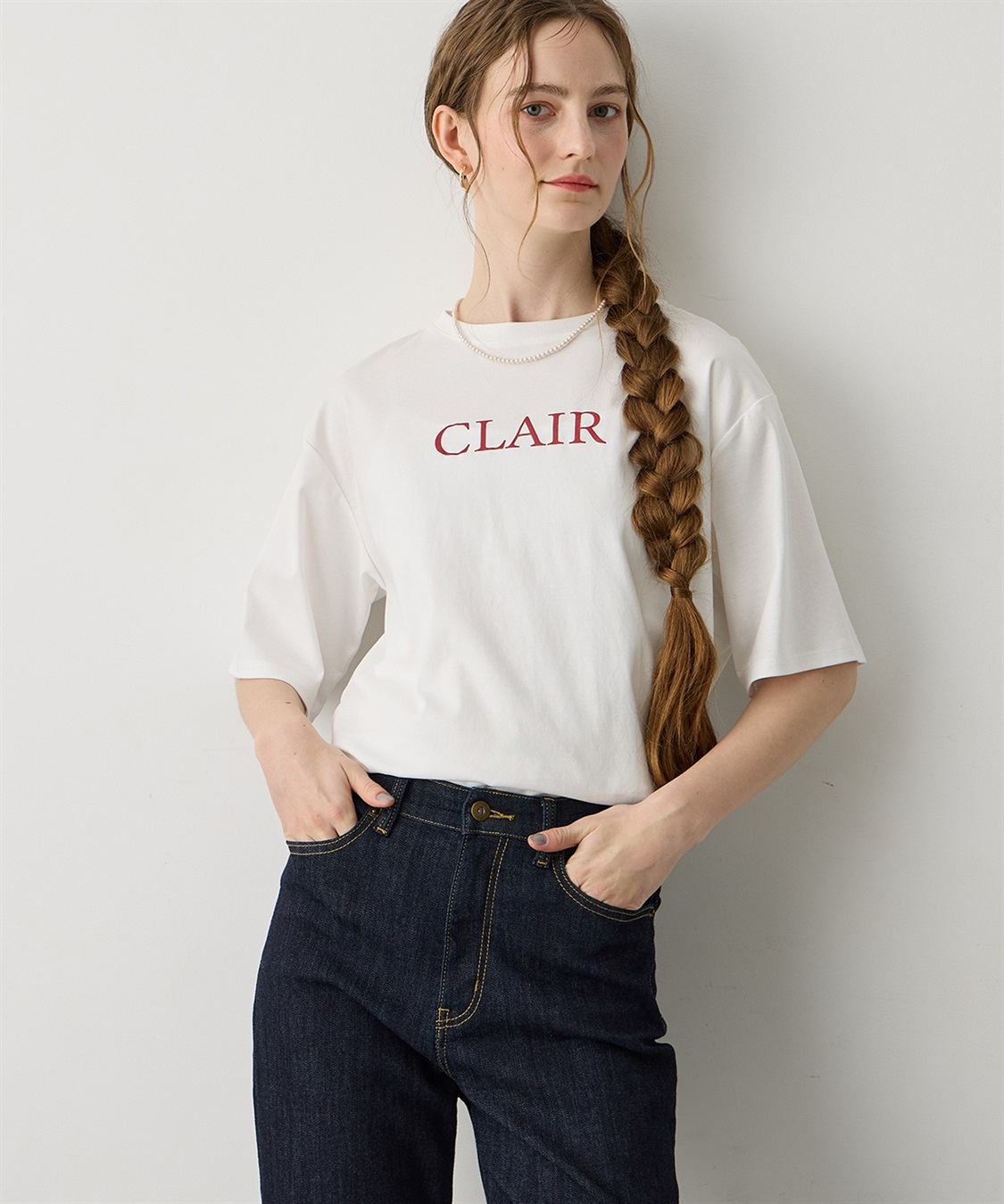 LE SOUK HOLIDAY ロゴプリントTシャツ_sub_1