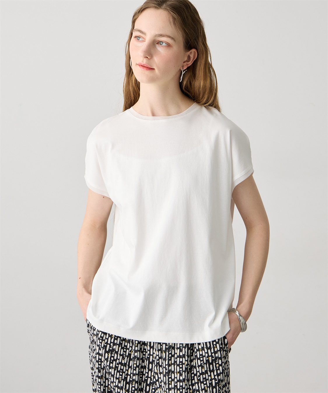 LE SOUK HOLIDAY チュール使いTシャツ_sub_1