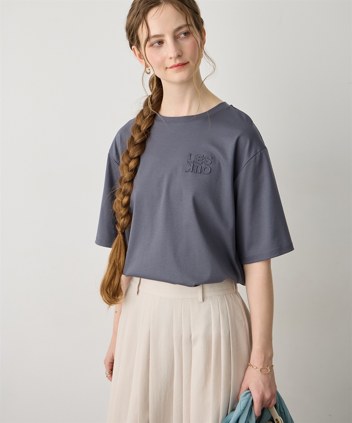 LE SOUK HOLIDAY ワッペンロゴTシャツ【接触冷感・吸水速乾】_sub_4