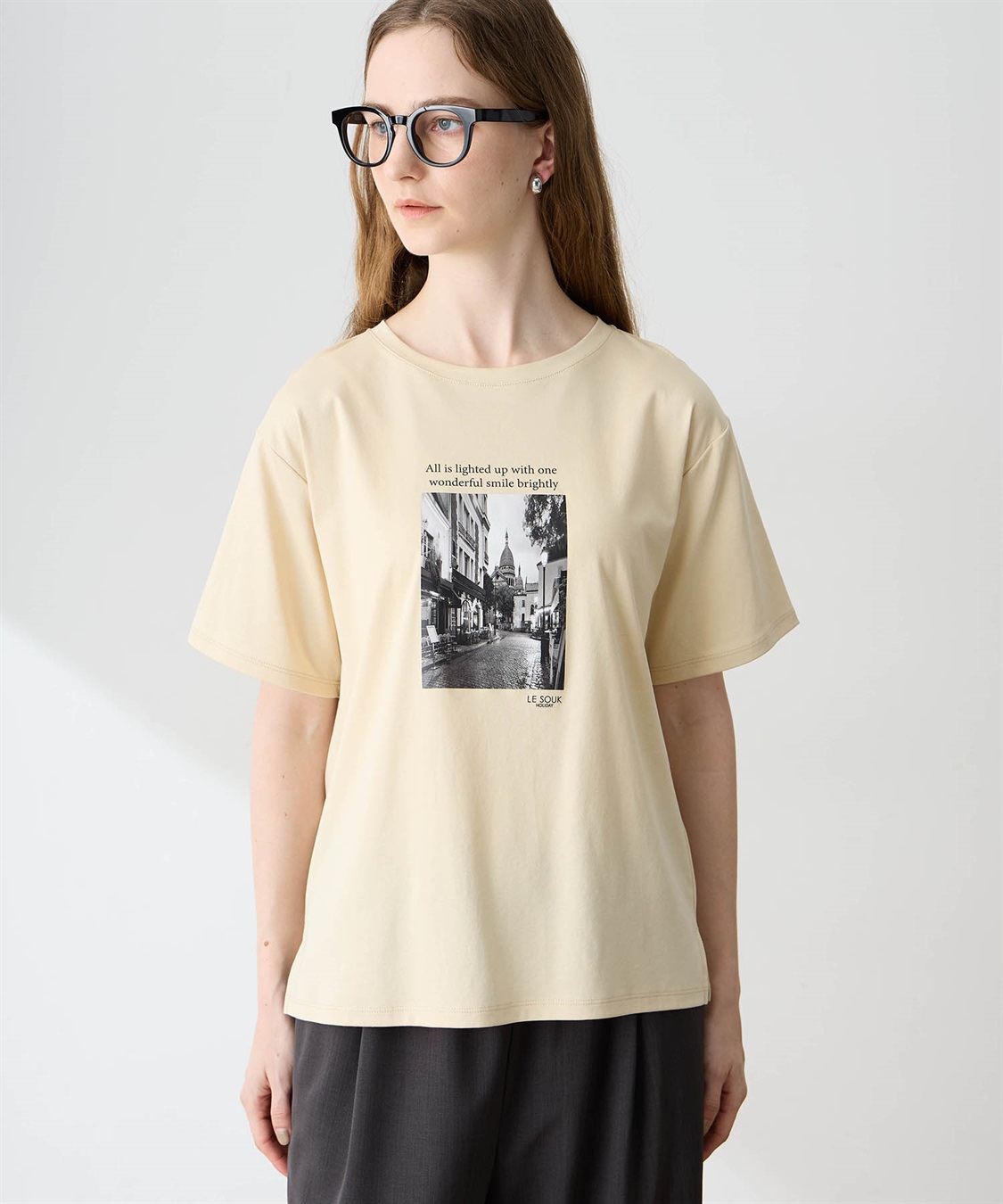 LE SOUK HOLIDAY フォトプリントTシャツ【接触冷感・吸水速乾】_sub_1